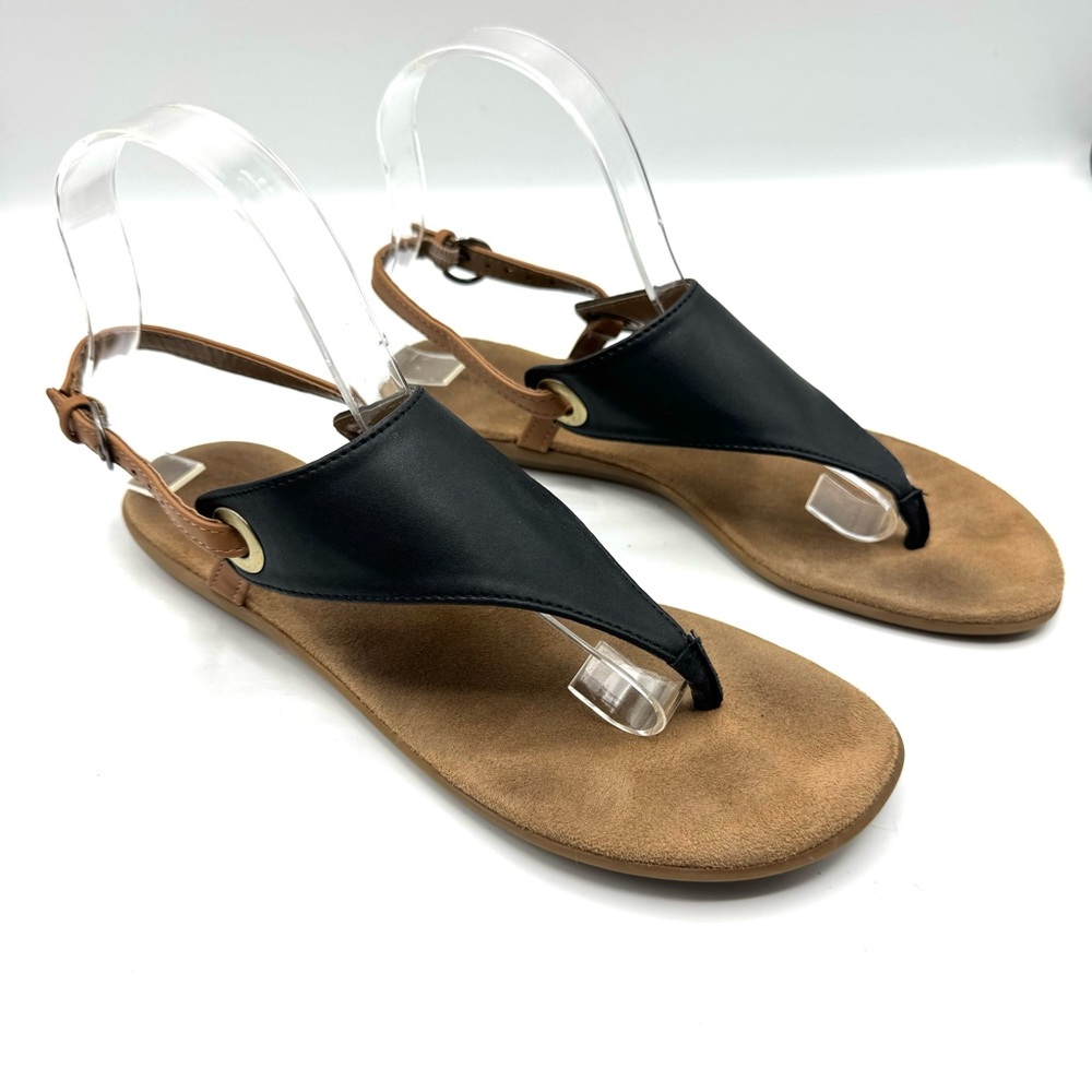 AEROSOLES Black and Tan Sandals